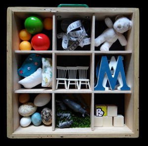 Caja de objetos del proyecto ExpressArt para Jardín de Infancia